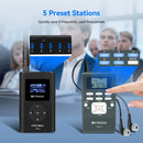 Sistema de áudio sem fio Retekess para guias turísticos: Transmissor FM FT11, Receptor de rádio FM PR13, Ideal para guias turísticos, conferências, igrejas e treinamento para Hajj.