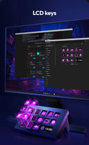 Teclado Ulanzi D200 D200H Stream Deck com 13 teclas macro, controlador Steam para YouTube, escritório, jogos e transmissões ao vivo. Suporte para TF/SD/USB 3.0.