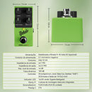 Pedal de overdrive analógico mini Nobels Natural ODR-mini2 com novo controle de corte de graves variável e True Bypass.