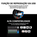 Mesa de Mixagem VEDO AF7: Mesa de Mixagem Analógica com Placa de Som Digital Integrada, 7 Canais, Configurações de Função Personalizadas, Console de Mixagem Analógica para Palco
