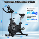 Bicicleta ergométrica ZRSE Dynamic com Bluetooth, silenciosa, para uso doméstico, ideal para exercícios de ginástica e perda de peso. Suporta até 150 kg.