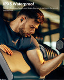 Fones de ouvido sem fio QCY HT07 ANC com cancelamento de ruído de 40 dB TWS, 6 microfones, chamada AI HD, Bluetooth 5.2, reprodução de 32 horas