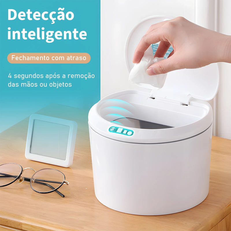 lixeira com sensor automático e inteligente de 3 litros