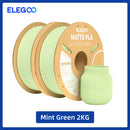 Filamento PLA fosco ELEGOO 1 kg, filamento FDM para impressora 3D de 1,75 mm, precisão dimensional de +/- 0,02 mm, bobina de papelão de 1 kg (2,2 lbs)