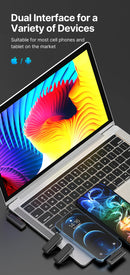 Microfone de lapela sem fio Ulanzi J12 com 20m de comprimento distancia e gravação de áudio e vídeo para smartphone Android e iPhone 16 DJI Action 5800mAh