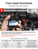 Testador de bateria automotiva KONNWEI KW208 12V 100 a 2000CCA, testador de circuito de partida e carga, aplicador de bateria, ferramentas para bateria de 12 volts