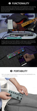 M-VAVE Yuimer KPTPRO 2025 NOVO Pedal de Efeitos para Guitarra TANK G Atualizado para Guitarra e Baixo Multiefeitos, Tank G, TANK B, TANK MINI