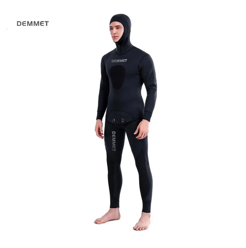 Roupa de mergulho camuflada HOT 3mm, roupa de pesca submarina, mergulho, manga comprida, fissão de neoprene, submersível, para homens, manter aquecido, tops e calças