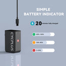 Bomba portátil mini CYCPLUS AS2 para bicicleta, infladora de ar sem fio com válvulas Presta e Schrader, acessórios para mountain bike e bicicletas de montanha.