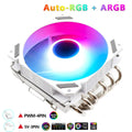 Cooler Fan Radiador Resfriamento Wovibo com 6 Heatpipes 120mm CPU Ultra Slim PWM 4 pinos LGA 115X 1200 1700 2011 X79 X99 AM4 AM5