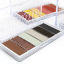Paleta de sombras Vivai Classic 4050 com 6 cores matte e metálicas