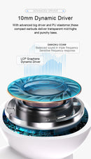 Fone de ouvido sem fio QCY HT05 ANC com cancelamento de ruído de 40 dB, Bluetooth 5.2, 6 microfones, ENC HD, chamada, TWS, modo de transparência