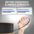 Filamento ELEGOO RAPID PLA+ de 1,75 mm, filamento para impressora 3D, suporta velocidade de impressão de 30-600 mm/s, compatível com a maioria das impressoras 3D FDM