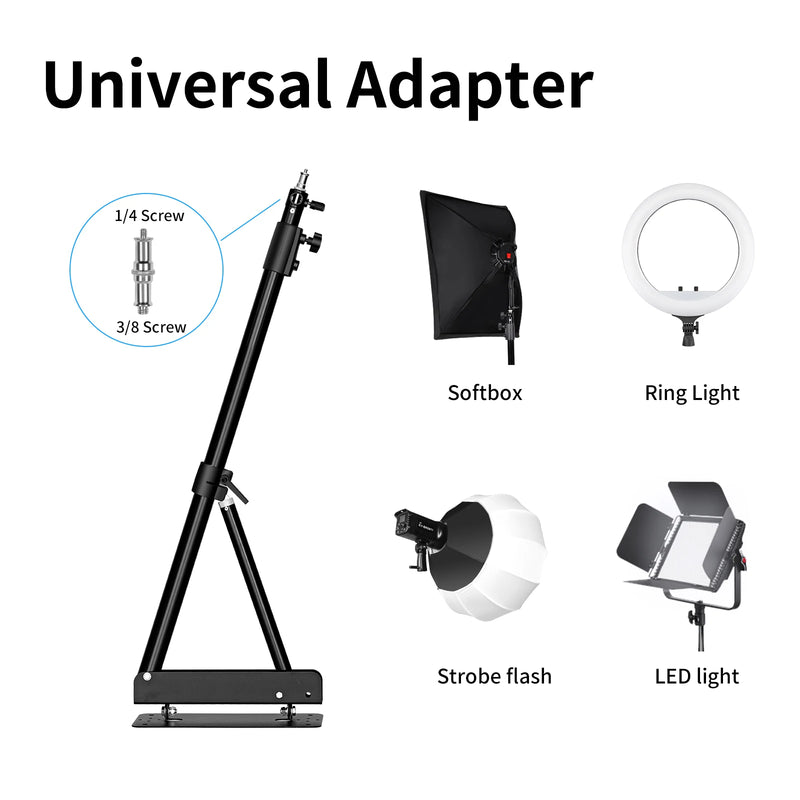 Braço de lança SH Heavy Wall Mount para estúdio fotográfico, luzes estroboscópicas de vídeo, comprimento máximo de 100 cm, rotação horizontal e vertical