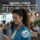 Fones de ouvido sem fio QCY Melobuds N50 ANC Bluetooth 5.4 com cancelamento de ruído ativo, 6 microfones, conexão multiponto para chamadas nítidas