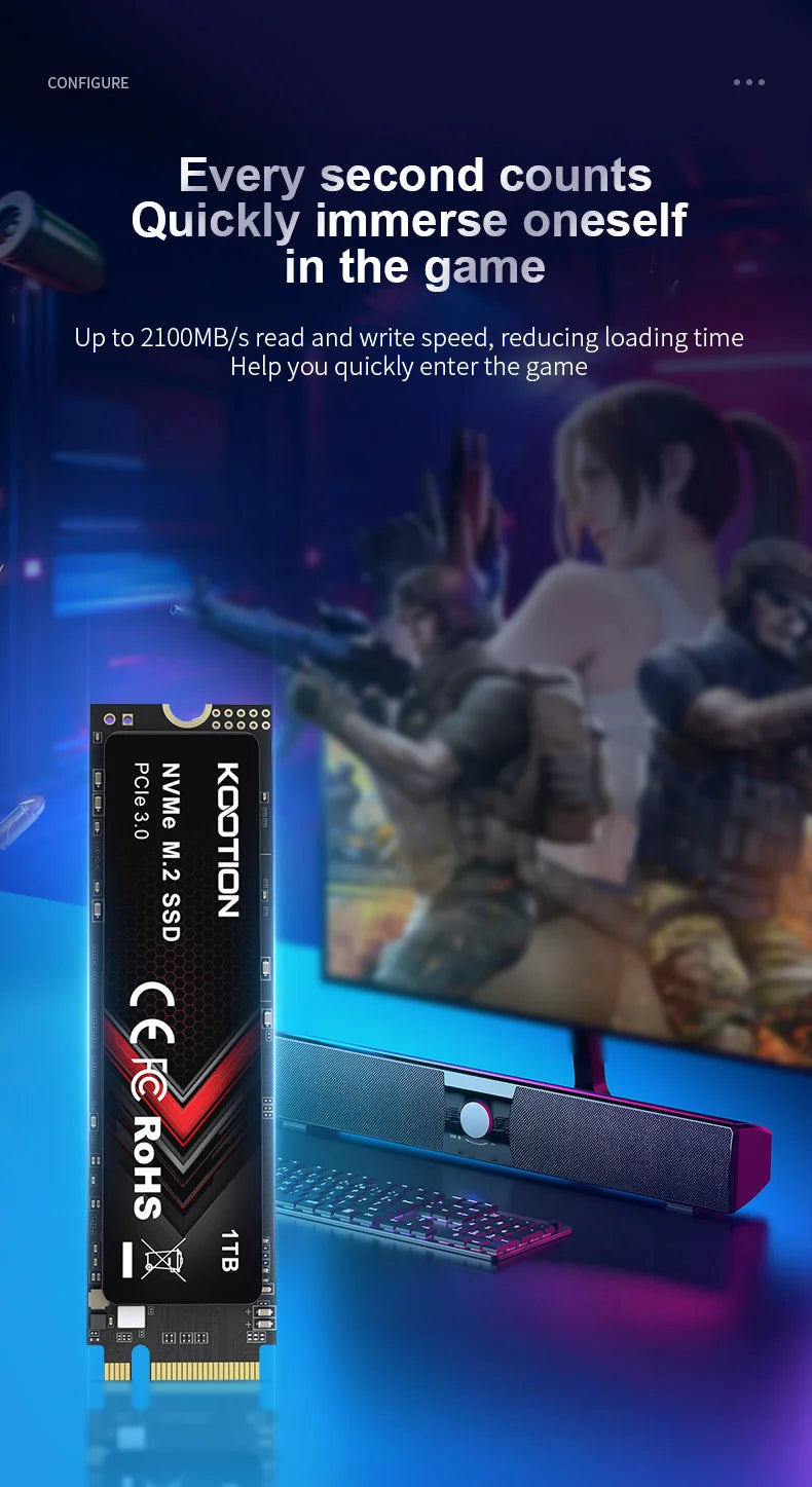 KOOTION X15Lite PCIe M2 SSD NVME M.2 SSD Drive 1TB 512GB 256GB Solid State Drive Internal Hard Disk SSD For Laptop Desktop