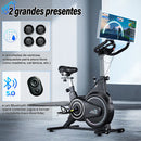 Bicicleta ergométrica ZRSE Dynamic com Bluetooth, silenciosa, para uso doméstico, ideal para exercícios de ginástica e perda de peso. Suporta até 150 kg.