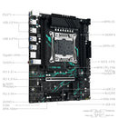 Placa-mãe MACHINIST X99 B9 LGA 2011-3 com slot M.2, suporte para chip X99 C612, memória DDR4, SATA 3.0, USB 3.0 e PCIe 16X.