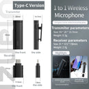 Microfone de lapela sem fio Ulanzi WM-10 1 para 1 USB C para Android e iPhone com esponja à prova de vento para gravação de transmissão ao vivo