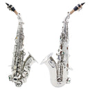 Saxofone soprano SLADE em Si bemol, corpo em latão, instrumento de sopro profissional com estojo, luvas e peças. Envio do Brasil.