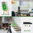 Nível a laser verde Huepar E011G, autonivelante, linha cruzada, ferramenta recarregável, sensor de movimento e modo de pulso - acene com a mão para alternar