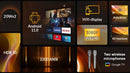 Projetor BYINTEK R90 Max 4K Full HD 1080P 2200 Anis Lumens Android 11.0 WiFi 6 Foco Automático Vídeo Home Cinema Projetores