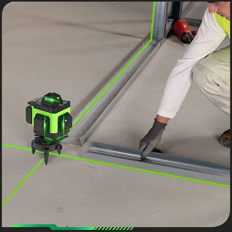 Ferramenta de construção profissional 16 linhas 4D autonivelante nível a laser estoque Brasil bateria 2400mAh controle remoto Bluetooth