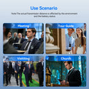 Sistema de áudio sem fio Retekess para guias turísticos: Transmissor FM FT11, Receptor de rádio FM PR13, Ideal para guias turísticos, conferências, igrejas e treinamento para Hajj.