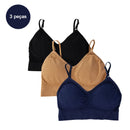 Lingerie feminina de 3 peças, sutiãs curtos, sutiãs sensuais, tops femininos, frete grátis, sutia poliéster 90%
