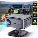 Projetor externo XIWBSY 2025 4K, 40000 lúmens, foco automático, projetor inteligente, vídeo 8K, home theater, Wi-Fi 6, Bluetooth 5.3, projetor portátil.