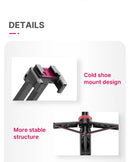 Ulanzi MT-44 Tripé extensível para selfies e vlogs com suporte para celular, câmera DSLR, vídeo, vlog e transmissão ao vivo