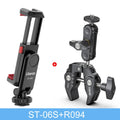 Ulanzi ST-06S Suporte de celular para filmagem vertical DSLR Câmera Monitor Tripé Braçadeira para smartphone Vídeo Vlog