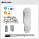 Colchão inflável Naturehike R 5.8 para áreas externas, barraca dobrável portátil, almofada única, ultraleve, para caminhadas, viagem e acampamento
