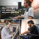 Fones de ouvido com fio Oneodio Pro 10, áudio de alta resolução, fone de ouvido com fio, estéreo, profissional para DJ, com microfone, sobre a orelha, fone de ouvido de estúdio