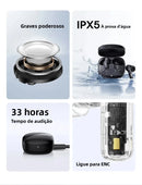 Fone De Ouvido Baseus Sem Fio Bowie E20 Bluetooth 5.3 a Prova da Agua IPX5 Alta Duração de Bateria Recarregável