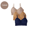 Lingerie feminina de 3 peças, sutiãs curtos, sutiãs sensuais, tops femininos, frete grátis, sutia poliéster 90%