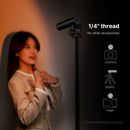 Lanterna de videografia Ulanzi LM07 com zoom para fotografia, luz de preenchimento, luz ambiente com rosca de 1/4'' para suporte de câmera