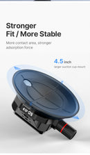 Ulanzi Car Phone Action Camera Holder Hand Pump Suction Cup 360° Adjustable 1/4" for GoPro for Insta360 DJI Action Smart Phone