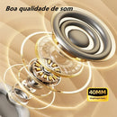 Fones de ouvido Bluetooth, head mounted gaming estéreo sem fio com microfone