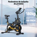 Bicicleta ergométrica dinâmica aeróbica ZRSE com controle magnético para reabilitação e condicionamento físico.