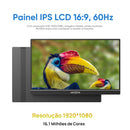 Monitor portátil ARZOPA de 15,6 polegadas FHD 1080P IPS USB-C Mini-HDMI, segunda tela externa para Mac, laptop, PC, Switch, Xbox, PS4/5 e Xbox.