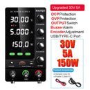 Fonte de alimentação com display digital ajustável Mini fontes de alimentação de laboratório Regulador de tensão 60V 5A 120V 3A 32V 6A KUAIQU 30V 10A DC