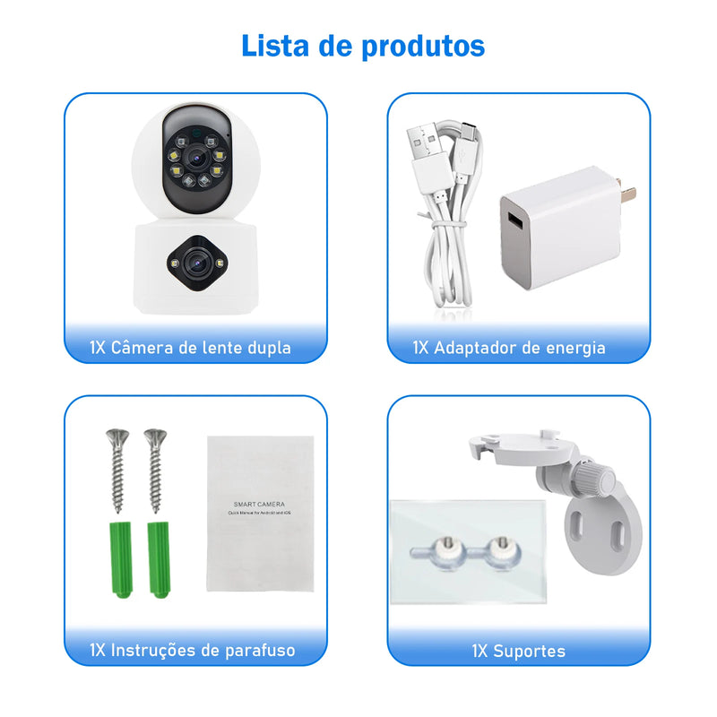 Bebê, ICSee, Câmera de Segurança Wi-Fi, Câmera IP, Câmera 360, Câmeras de Vigilância Wi-Fi, Mini Câmera Wi-Fi, Coibeu