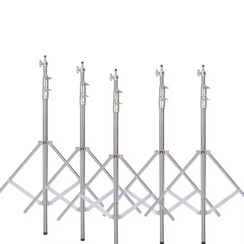Tripé de pressão de ar de 290 cm com rolamento de 10 kg para câmera, suporte de luz de aço inoxidável para anel de luz, transmissão ao vivo no YouTube e fotografia, macio