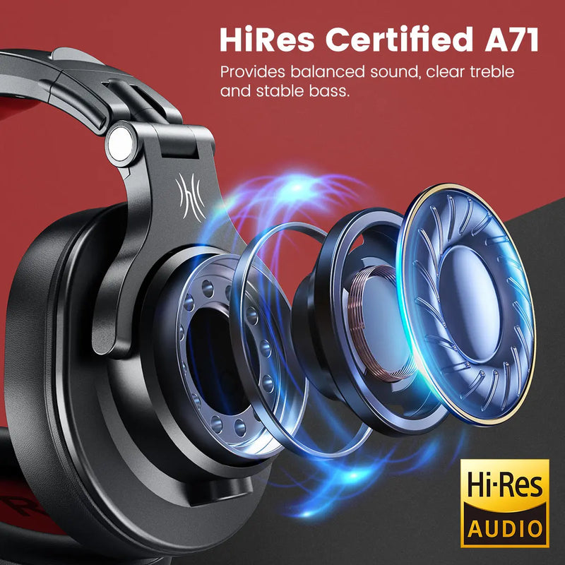 Fone de ouvido com fio Oneodio A71, com microfone, para estúdio DJ, monitor profissional, gravação e mixagem para jogos
