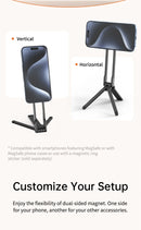 Ulanzi MA30 Magsafe Phone Tripod Dual-sided Magnetic Phone Holder Phone Stand for Iphone 16 15 Outdoor Travel Vlog LiveStreaming