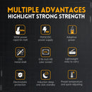 Ferro de solda com temperatura ajustável FNIRSI HS-02 DC 20V 100-450℃ Estação de retrabalho de solda PD 100W Ferramenta de reparo portátil