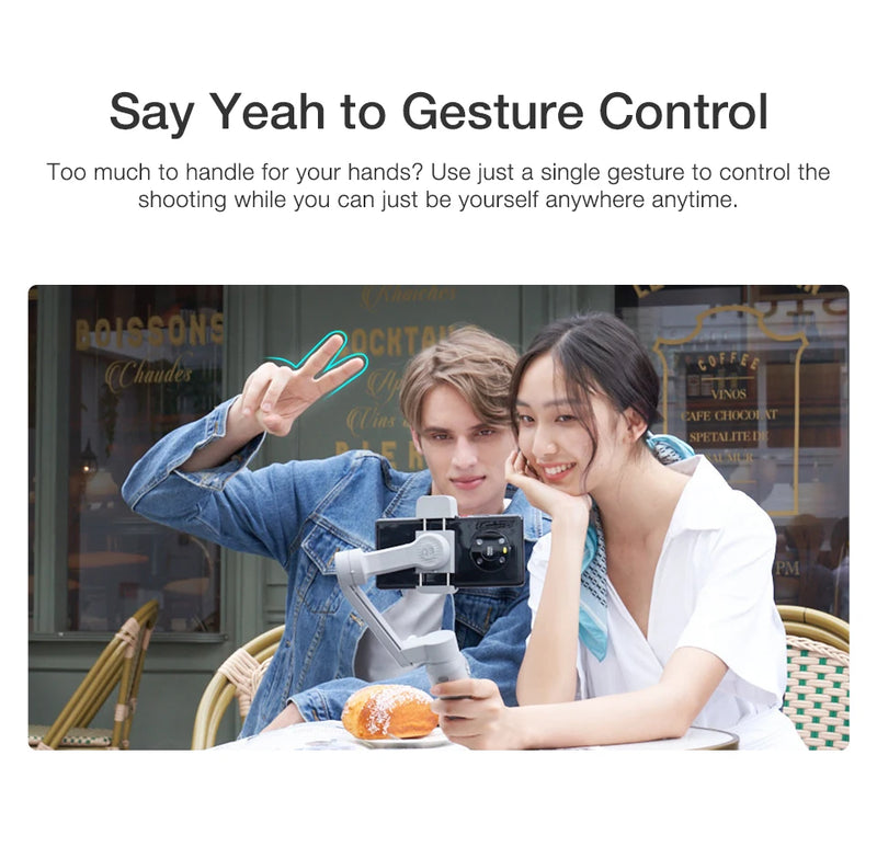 ZHIYUN SMOOTH Q3 Smartphones Gimbal 3-Axis Telefone Flexível Estabilizador Portátil com Luz de Preenchimento para Huawei iPhone Xiaomi Samsung