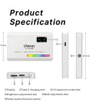 Luz de vídeo Ulanzi VL120 RGB branca de cor total, 2500K-9000K, LED para fotografia, luz de preenchimento para câmera, luz para vlog ao vivo, luz de preenchimento ajustável.