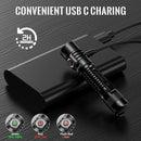 Lanterna tática potente Sofirn SP31 V3.0 SST40/519A 2000lm 18650 LED USB C recarregável com interruptor duplo